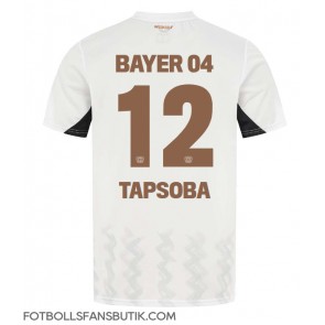 Bayer Leverkusen Edmond Tapsoba #12 Replika Bortatröja 2024-25 Kortärmad